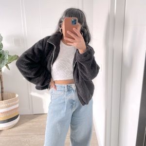 Azalea Fleece Bomber